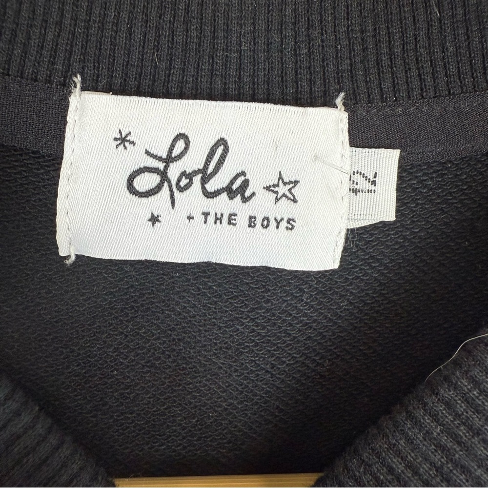 Lola and the Boys Crystal Doodle Sweatshirt Girls Size 12 - Picture 3 of 4